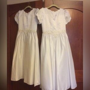 New! Elegant White Dress: Flower Girls, First Communion, or Holy Thursday